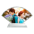 Heart Shaped Crystal Photo Frame with Customized Photo for Valentine's Day Gift